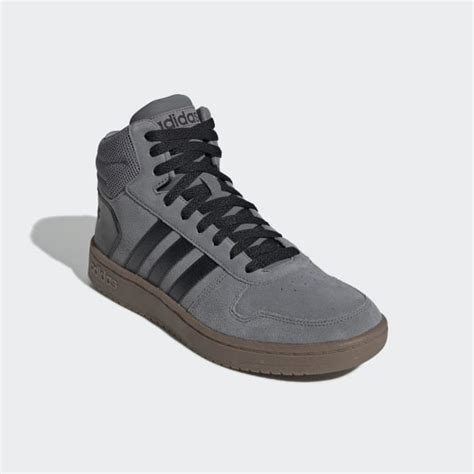 adidas freizeitschuh hoops 2.0 mid grau schwarz|Adidas Hoops 2.0 Mid .